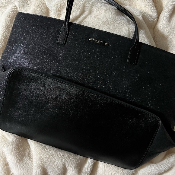 Kate Spade Glittery Black Tote - Picture 1 of 4